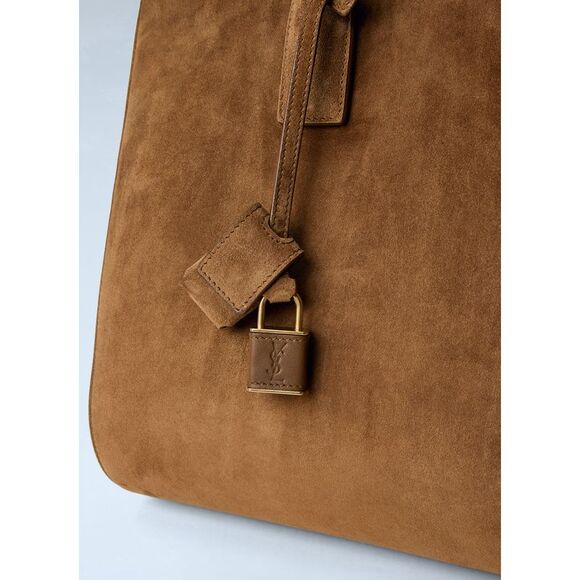 Saint Laurent Women Sac De Jour Suede Handbag - Picture 4 of 6